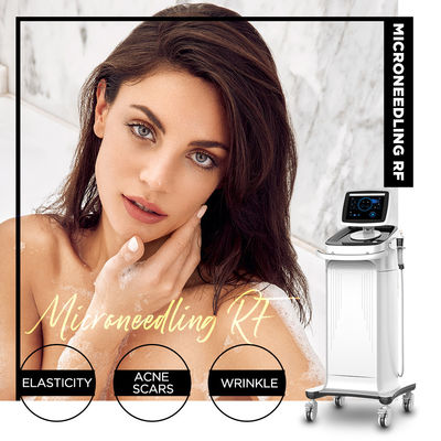 Белая машина RF частичная Microneedling неподвижная для салона спа
